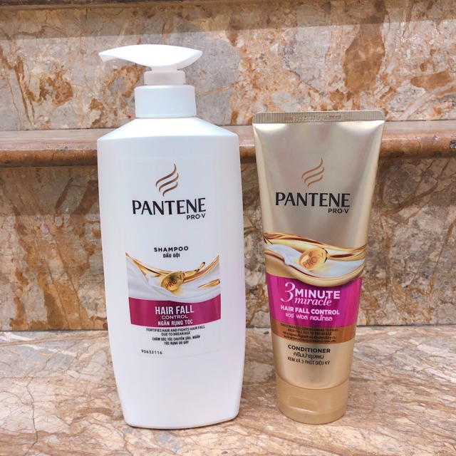 Combo Dầu Gội + Dầu Xả Pantene Ngăn Rụng Tóc