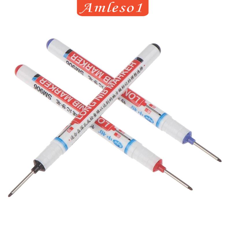 Set 3 Bút Đánh Dấu Lỗ Sâu Tay Cầm Dài Dùng Trong Làm Việc Gỗ
