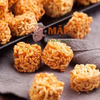 [300g] Snack Mì tôm viên vị Gà cay Thái Lan Cripsy Noodles túi zip đen giòn cay thơm ngon