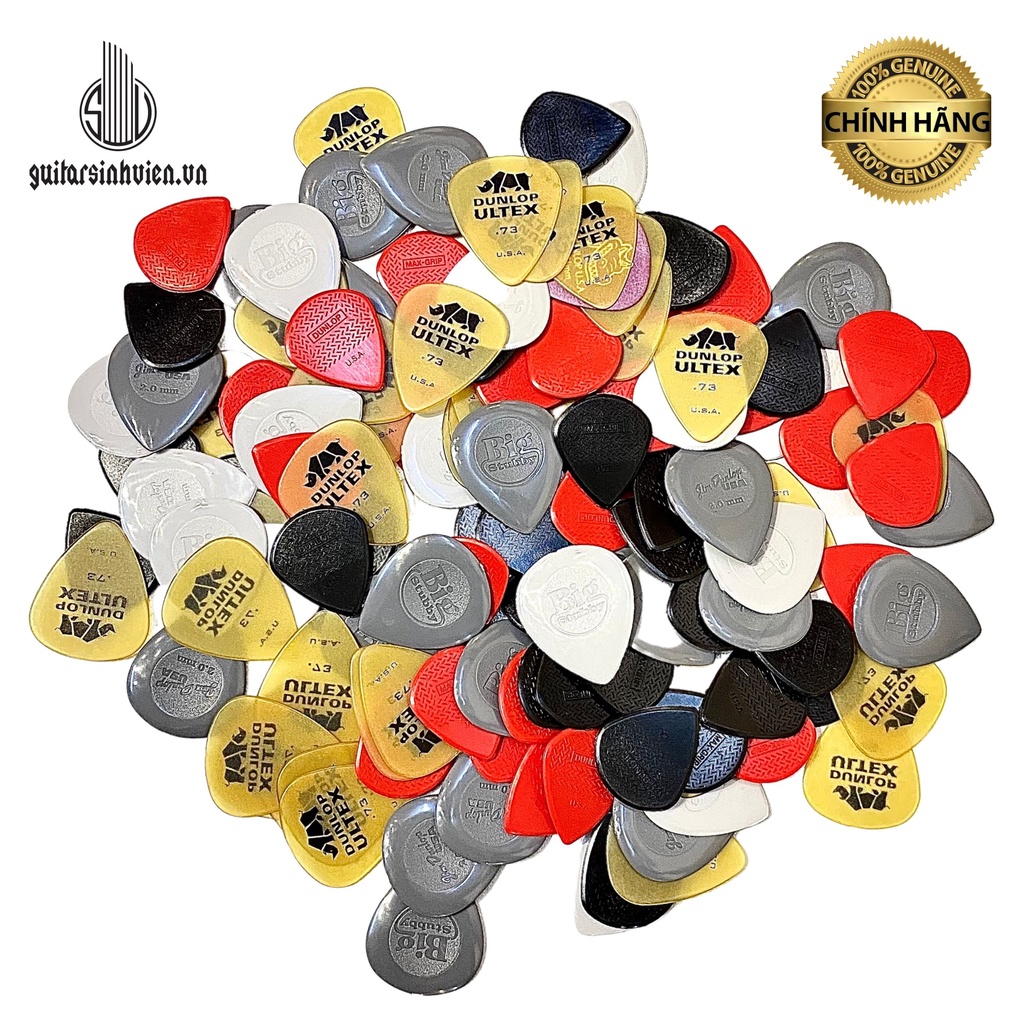 Pick Gãy Đàn Guitar Dunlop Nhiều Mẫu Mã - Chính Hãng Mỹ - Ultex - Maxgrip - Jimdunlop - big stubby