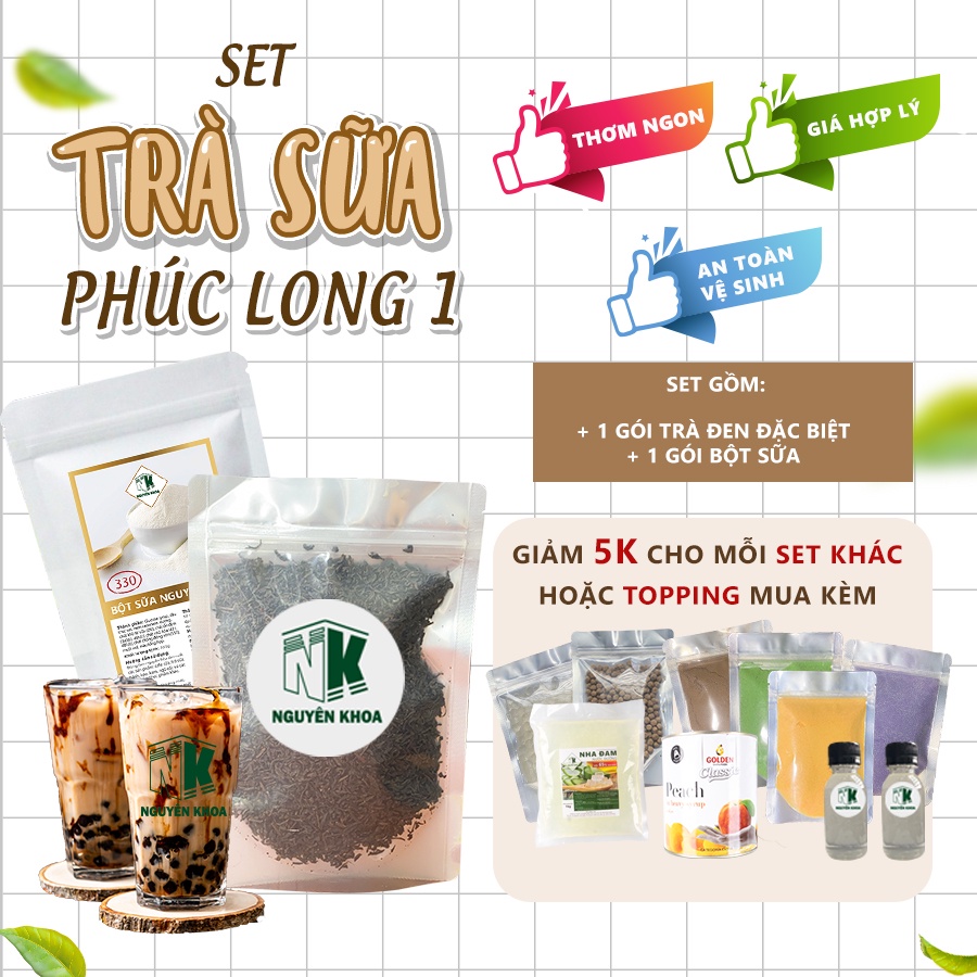 [Mã GROXUAN1 giảm 8% đơn 150K] Set Trà Sữa Phúc Long Tự Pha - Thơm Ngon, An Toàn, Hợp Lý - Shop NGUYENLIEUGIASI.VN | BigBuy360 - bigbuy360.vn