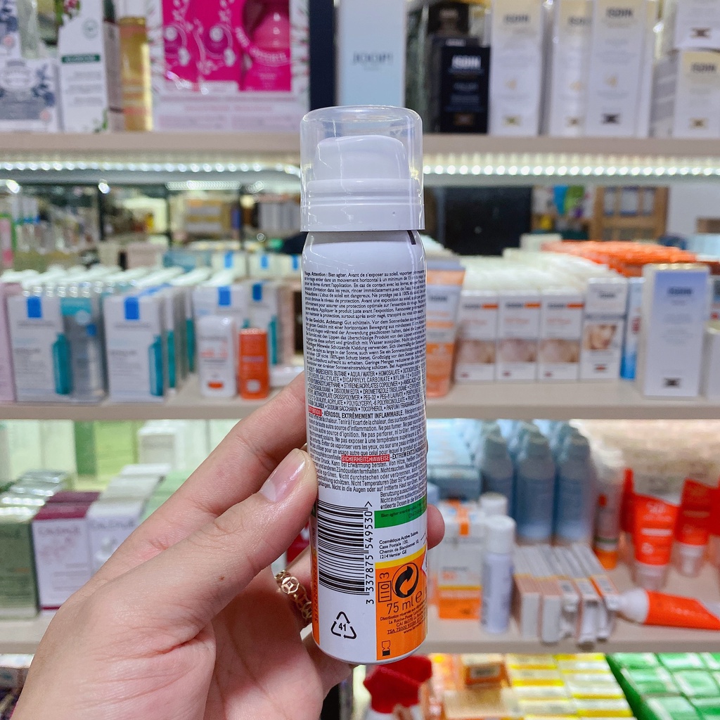 [ Mẫu mới 2022] Xịt Chống Nắng Da Nhạy Cảm - La Roche-Posay Anthelios Anti-brillance Spf50