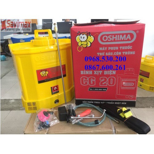 NƠI BÁN  bình Xịt điện Oshima CG-20-máy phun thuốc trừ côn trùng chạy acquy hiệu phun quả phun xịt cao GIÁ CỰC RẺ