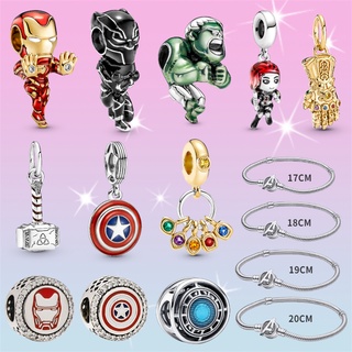 Phụ Kiện Trang Sức Vòng Tay Pandora Bạc 925 2022 DIY Hình Siêu Anh Hùng