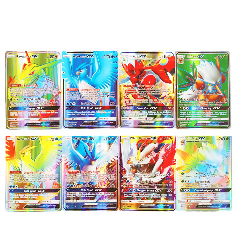 Set 20 / 60 / 120 Thẻ Bài Pokemon Đồ Chơi Phiên Bản Tiếng Anh