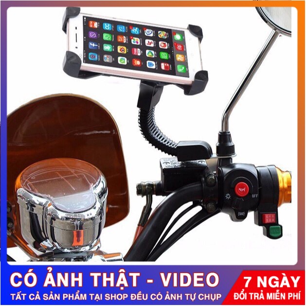 Giá Kẹp Điện Thoại Trên Xe Máy tiện Dụng