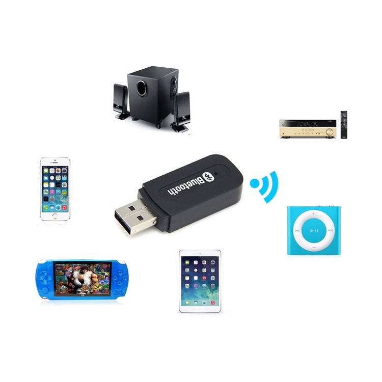 USB Bluetooth BT360USB 3.5mm giá rẻ - biến loa thường thành loa bluetooth thích hợp sài với amply lớn