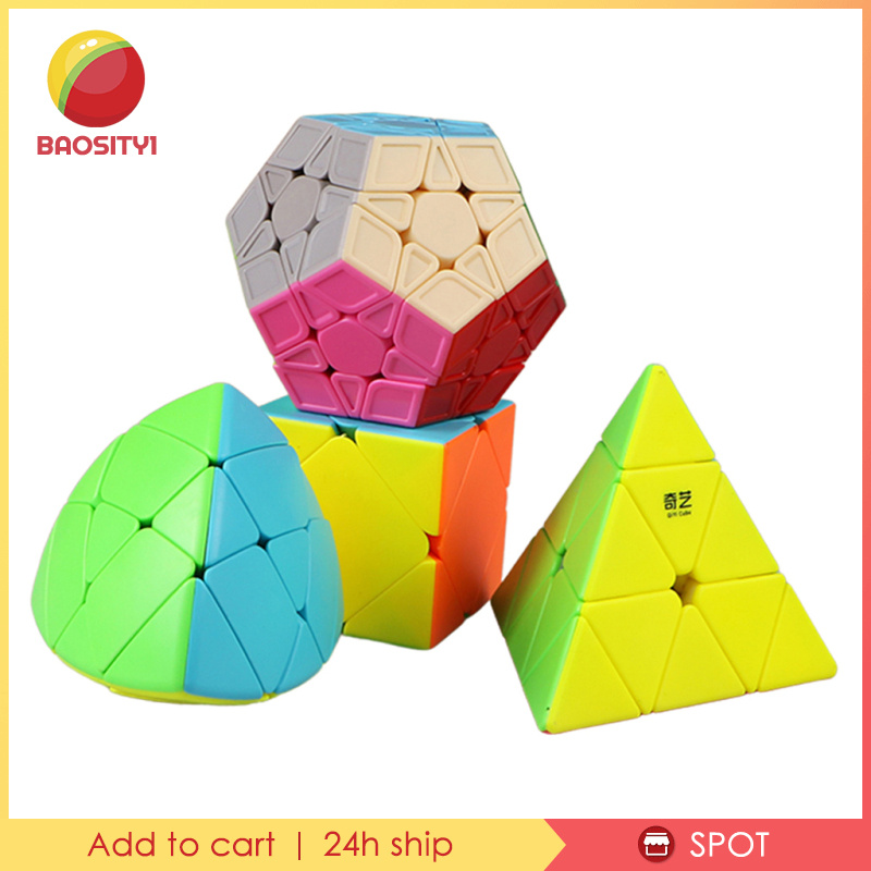 Set 1 / 4 Khối Rubik Thông Minh Mượt Mà Kiểm Tra Iq Chuyên Nghiệp Cho Bé Và Bạn Bè