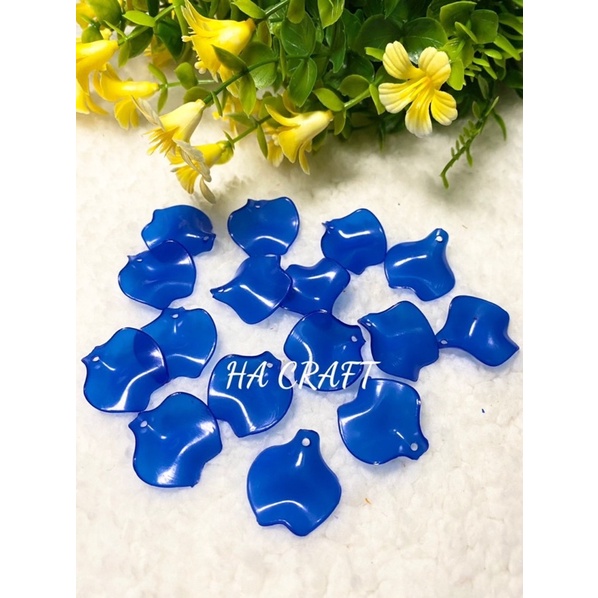 Cánh CONG NHỠ (cong vừa, cánh hoa hồng), vật liệu hoa đá pha lê Handmade