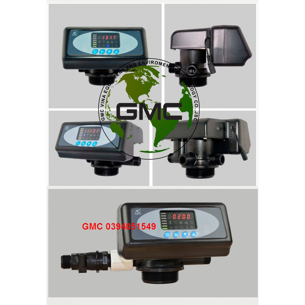 Van tự động 3 cửa Runxin F71P1 công suất 2m³/h dùng trong lọc nước giếng khoan, Autoval sục rửa theo thời gian