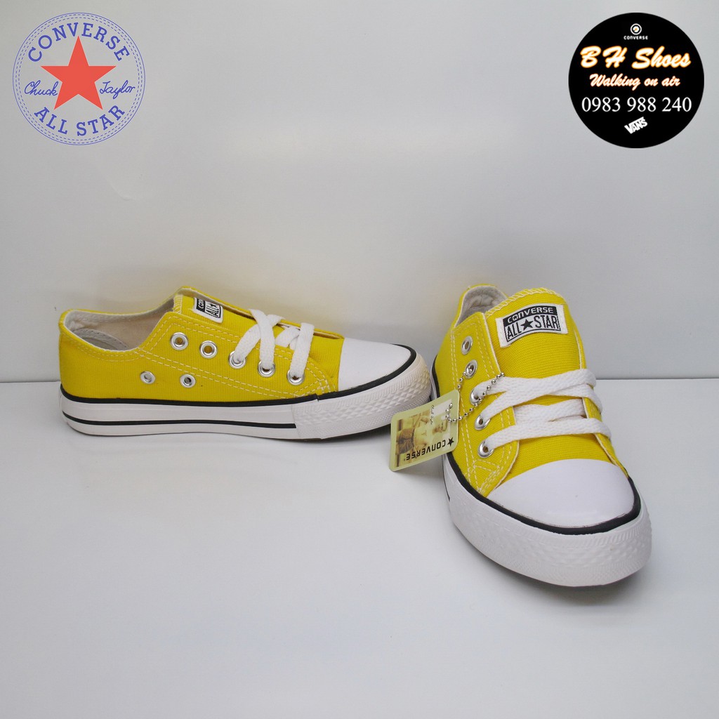 [Hộp CV] Giày Converse classic cổ thấp trẻ em cổ điển vải canvas cao cấp đầy đủ tem, tag, tặng kèm hộp hãng.