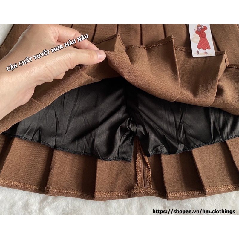 Váy xếp ly, chân váy ngắn, chân váy tennis cạp cao dáng xòe cao cấp, phong cách Hàn Quốc - Alice Store