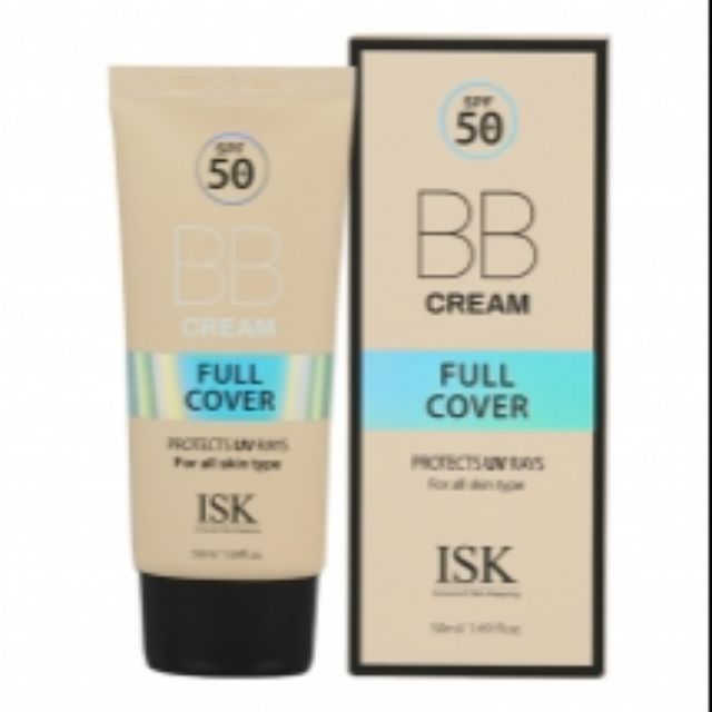 Kem nền trang điểm chống nắng ISK Full Cover BB Cream SPF 50+/PA+++