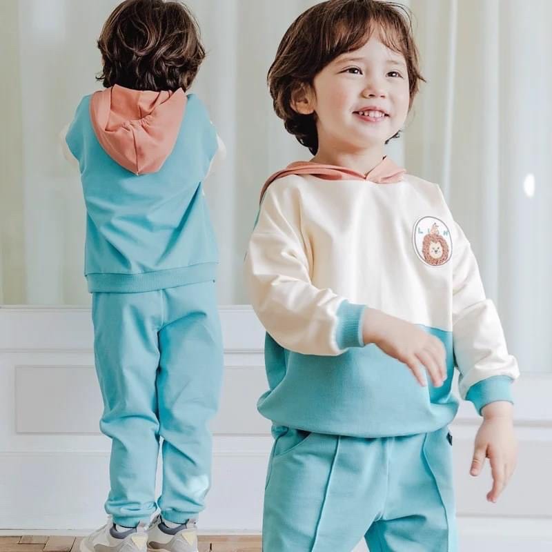 BEBEZOO - Bộ nỉ có mũ dành cho bé trai bé gái