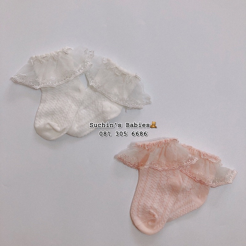 Tất ren công chúa cho bé gái Suchin TKID0012