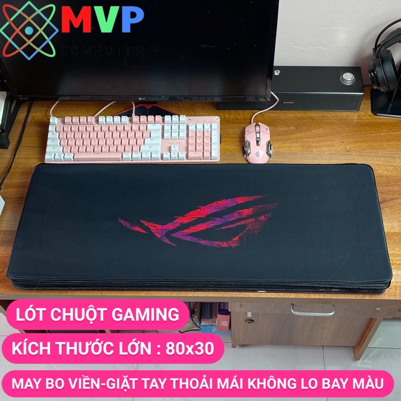 Miếng Lót Chuột Cỡ Lớn, Pad Chuột 80x30 In 3D Sắc Nét Không Bay Màu Bo Viền Chắc Chắn Chống Trơn trượt