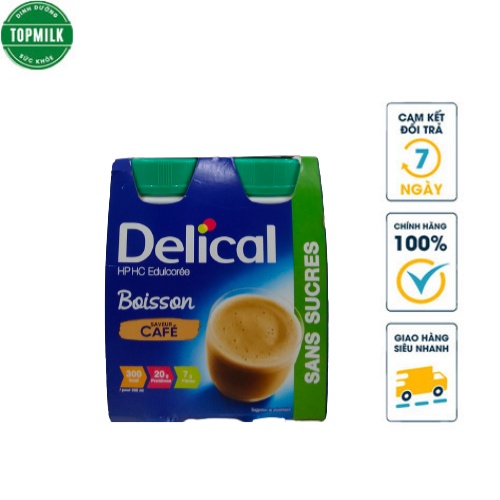 Sữa Delical Sản phẩm cho người ung thư vị cafe không đường