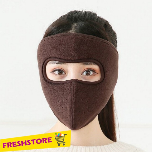 Khẩu Trang Ninja Nam Nữ Che Kín Toàn Mặt Kín Cổ Lót Nỉ Siêu Ấm KTN01HNX – Freshstore