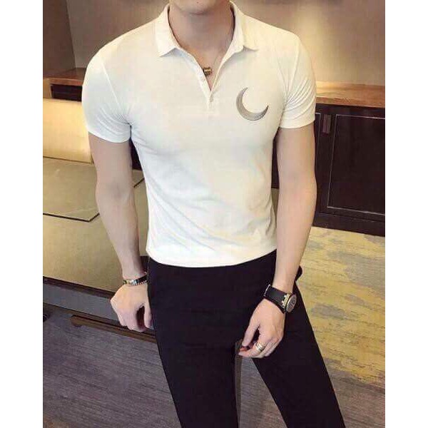 &lt;FREE SHIP&gt; ÁO THUN CÓ CỔ VẢI DÀY DẶN HÌNH THẬT