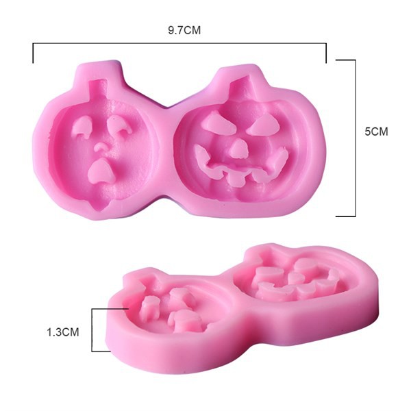 Khuôn Silicone Mặt Nạ Bí Ngô Halloween