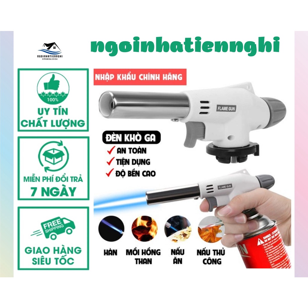 Đầu Khò gas mini FLAME GUN JAPAN cầm tay đánh lửa tự động, khò ga nhập khẩu namilux