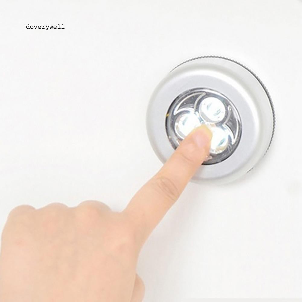 Đèn LED cảm ứng mini không dây 20V 3 LED phòng ngủ nhà bếp ô tô