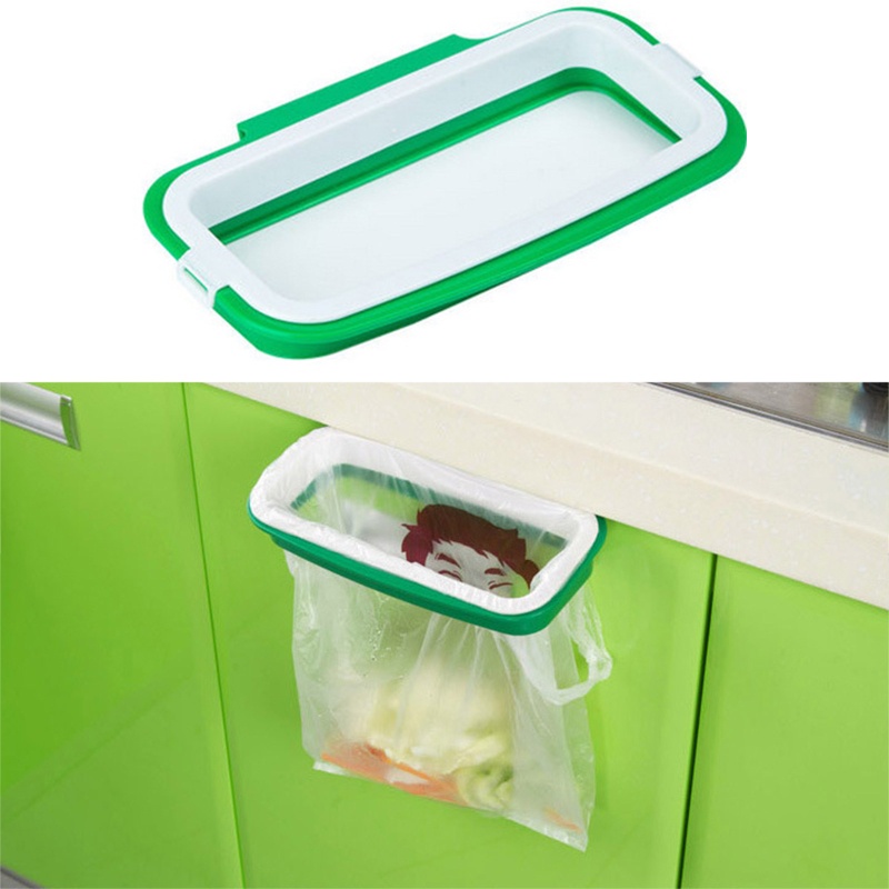 Giá Đỡ Túi Rác Bằng Nhựa Thiết Kế Nhỏ Gọn Tiết Kiệm Không Gian Tiện Dụng Cho Nhà Bếp