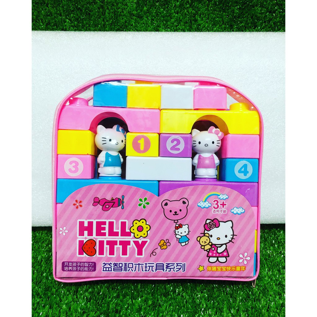 Bộ đồ chơi lắp ráp Mèo Kitty/ Chuột Mickey cho bé thỏa sức sáng tạo (giao mẫu ngẫu nhiên)