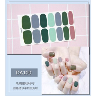 [Giá Sỉ- Hà Nội] Nail sticker Bộ Dán Móng Tay 3D ko Thấm Nước gồm 14 móng bền đẹp DA100,DA105,DA101
