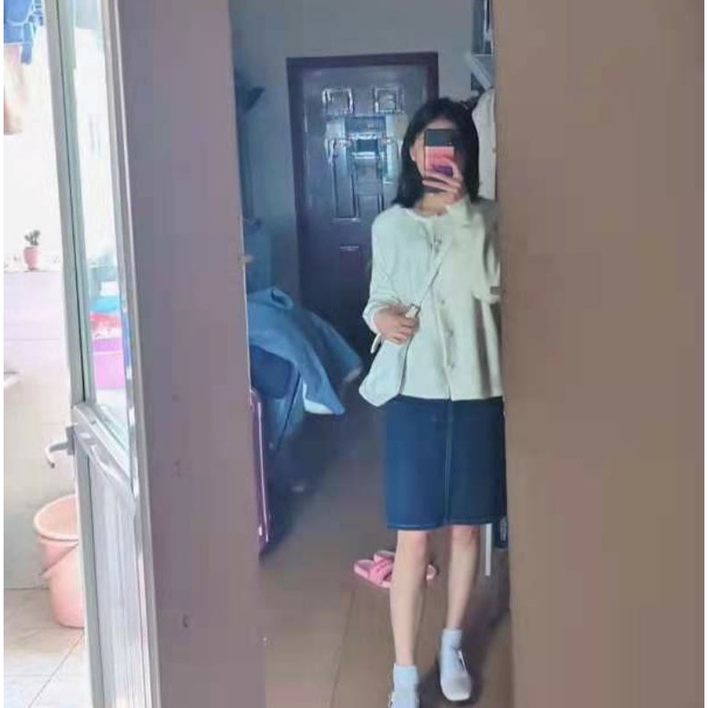 Chân Váy Midi Lưng Cao Dáng Chữ A