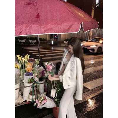 Áo khoác dạ vest dáng croptop dài tay xinh