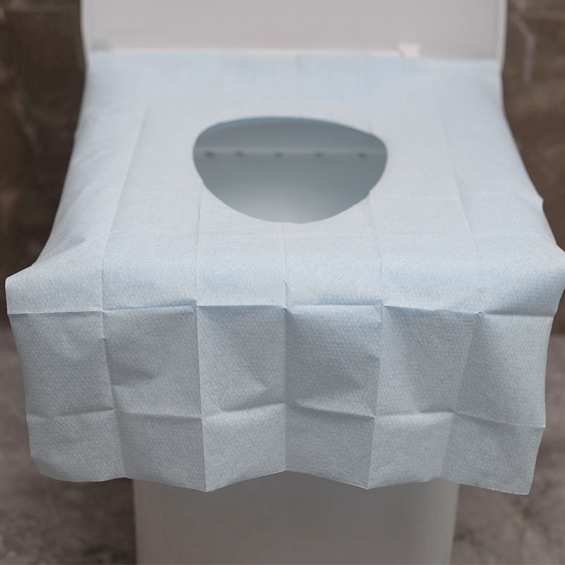 Gói 10 miếng Giấy lót bàn cầu an toàn vệ sinh/ TOILET SEAT COVER dùng 1 lần KN STORE tiện lợi, vệ sinh