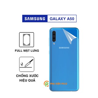 Dán lưng Samsung A50 full mặt lưng trong suốt PPF tự phục hồi vết xước - Dán dẻo Samsung Galaxy A50