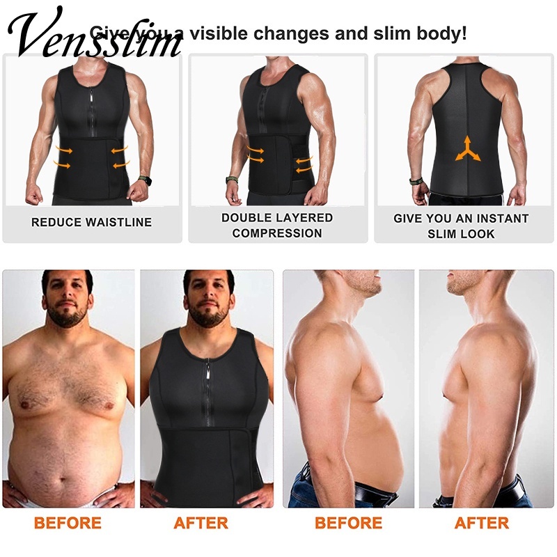 Áo Định Hình Cơ Thể Đốt Cháy Mỡ Thừa Cho Nam