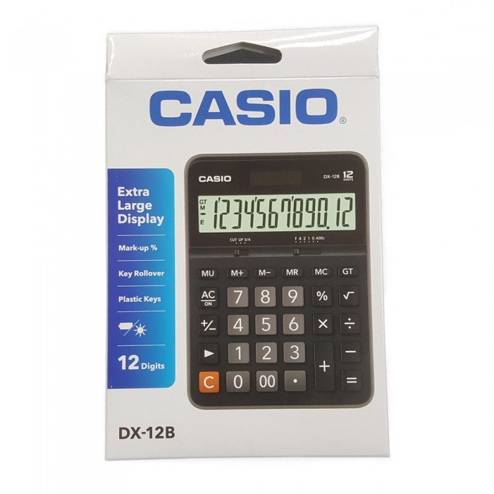 Máy tính Casio DX-12B - Chính hãng Casio - Bảo hành 7 năm.