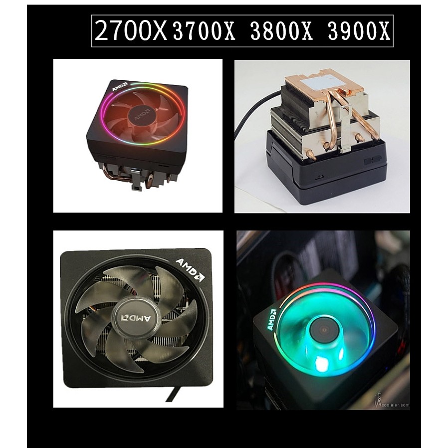 Quạt tản nhiệt để bàn cho AMD Ryzen R3 R5 1400 R7 1700 2600X 2700 R7 3700 R7 3900X FAN