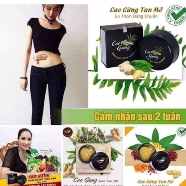 MUA 1 TẶNG 1 . Cao gừng đánh tan mỡ bụng ( tặng gen nịt bụng)