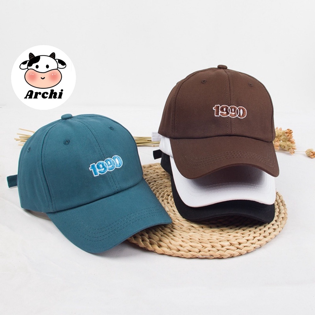 Mũ lưỡi trai cao cấp thêu số 1990