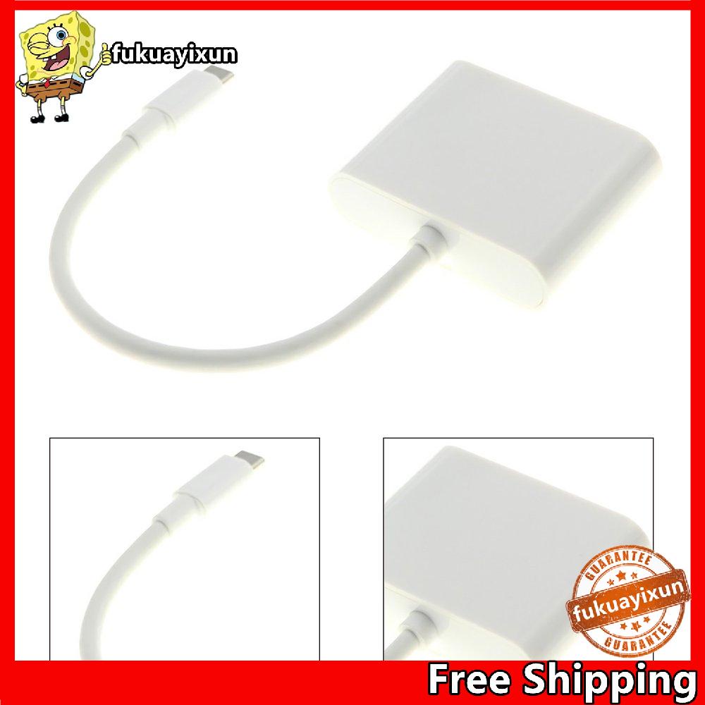 ⚡Tốt⚡ Bộ chia cổng Type-C sang HDMI VGA hai trong một cho Laptop