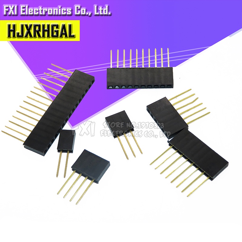 Set 100 Chốt Nối PCB 2 / 3 / 4 / 6 / 8 / 10 / 15PIN Dài 2.54mm Chuyên Dụng Cho Arduino