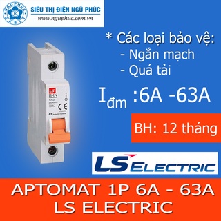 Aptomat mcb bkn 1p 6a ~ 63a ls