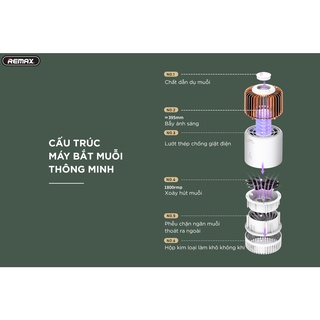 Máy Bắt Muỗi, Đèn Diệt Muỗi Thông Minh_Remax MK04, Diệt Muỗi Hiệu Quả, An Toàn Không Độc Hại_Bảo Hành Chính hãng 12Tháng