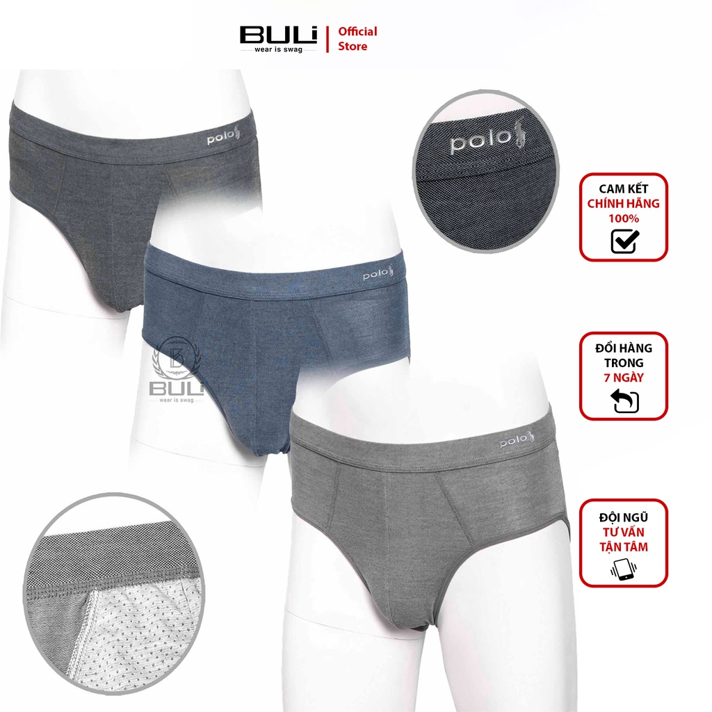 Quần sịp nam, underwear, sịp tam giác thấm hút mồ hôi, thoáng khí siêu bền TAM GIÁC POLO