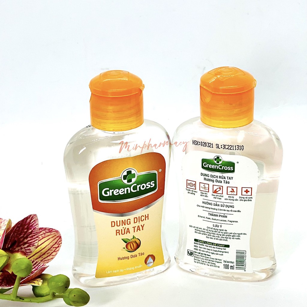 Dung dịch Nước Rửa tay Green Cross 100ml - Minpharmacy