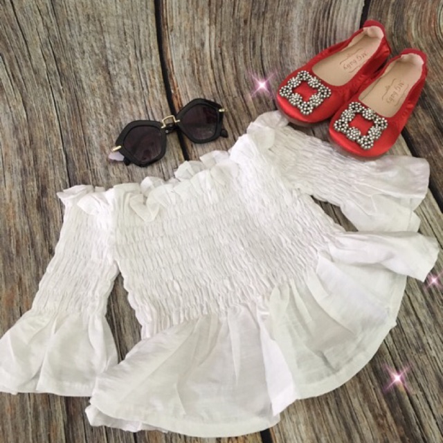 Áo xoè rớt vai cute