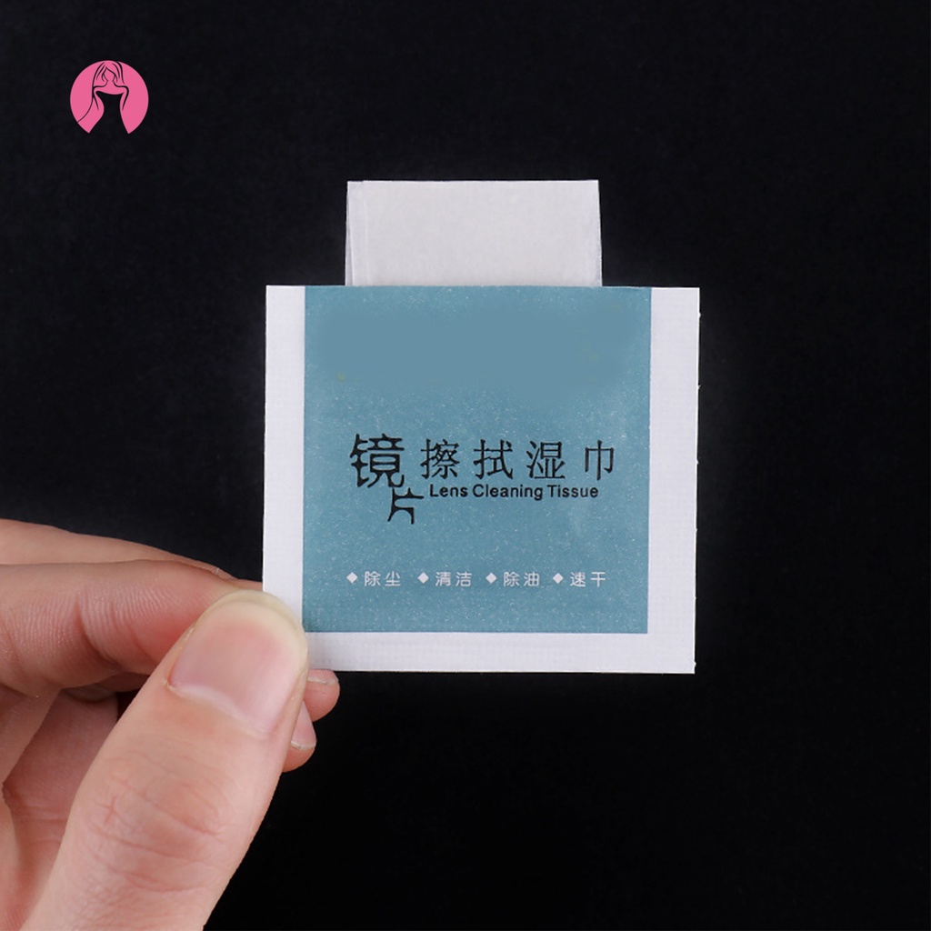 Hộp 100 Khăn Lau Kính Mắt Dùng Một Lần Tiện Dụng