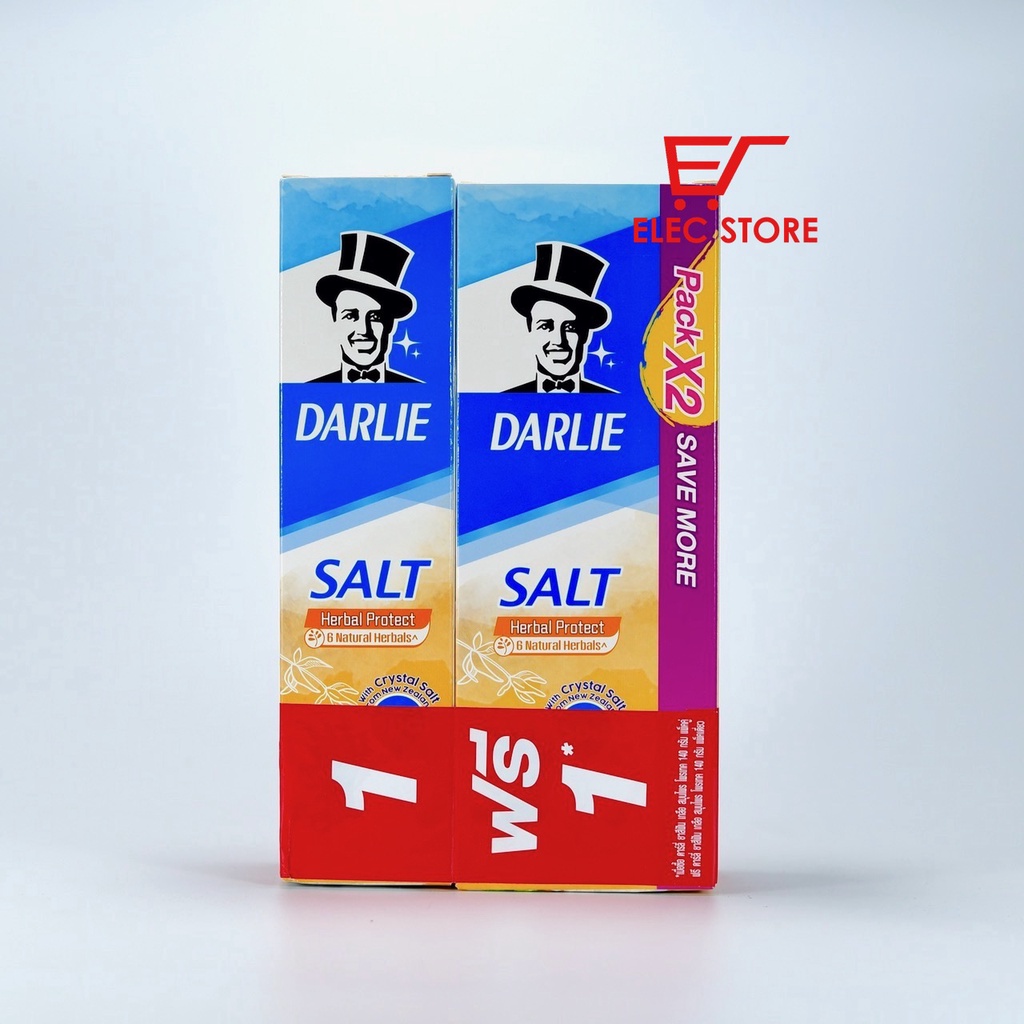 03 Kem Đánh Răng Darlie Salt Muối &amp; Bạc Hà Thái Lan - Mỗi tuýp 140g