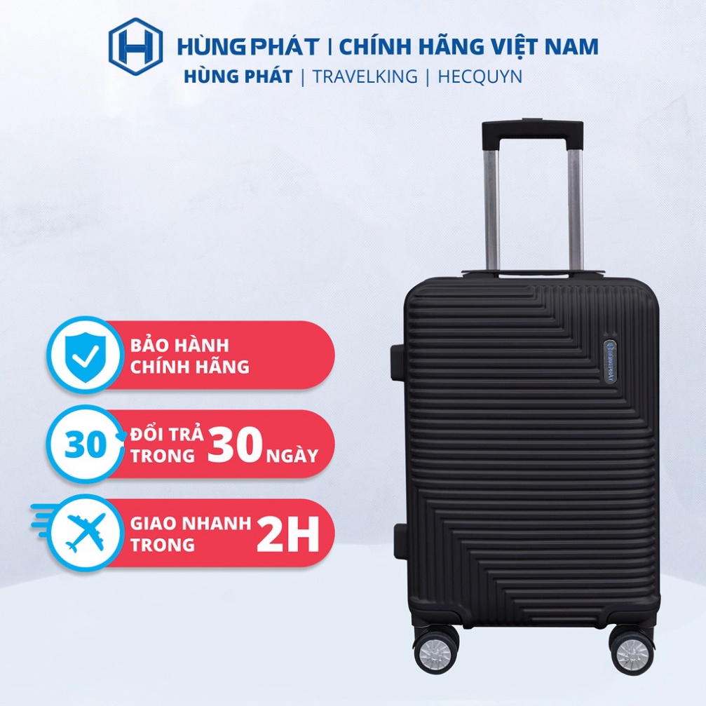 HÙNG PHÁT - Vali kéo du lịch cao cấp HP-602 kích thước 20, 24 inch chính hãng Hùng Phát - Bảo hành 5 năm