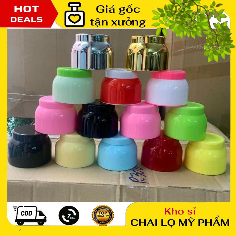 Hủ Đựng Kem ❤ GIÁ TẬN GỐC ❤ Hủ bầu đựng kem body 120g chiết mỹ phẩm , phụ kiện du lịch