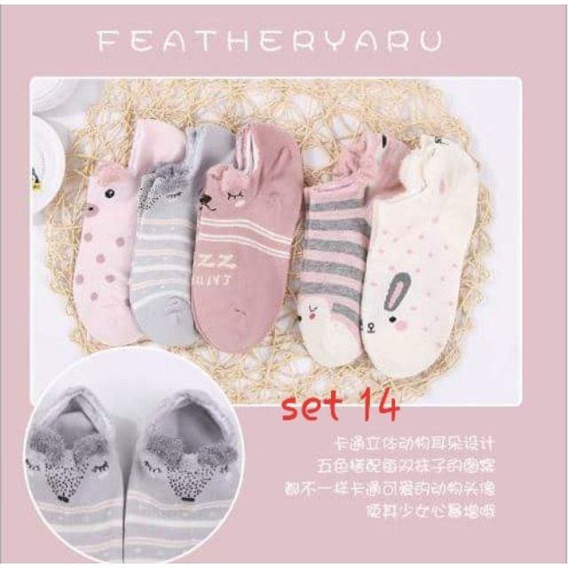 SET 5 ĐÔI VỚ CHÂN NỮ KUTE